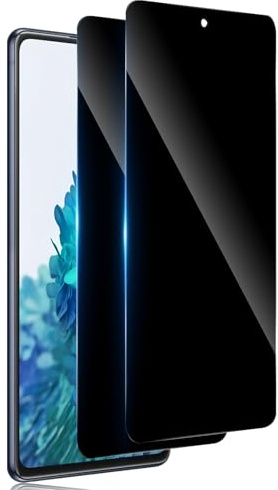 TuFun Schutzfolie für Samsung Galaxy S20 FE für Panzerglas Sichtschutz, [2 Stück] Privacy Displayschutz, 9H Härte Anti-Spy Schutzglas, Anti-Spähen, Blasenfreie Sichtschutzfolie