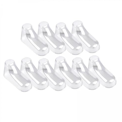 Fxzqgnh 4x 10 Pezzi Tendiscarpe Trasparenti per Neonati, Portatili, Pratici E Resistenti, Espositore per Scarpine, Contenitore Modellante per Calzini E