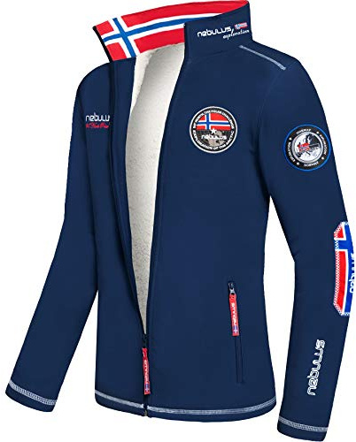 Nebulus high end Softshell KUNSTFELLJACKE, Maestro FUR, Herren, weiß, Kunstfell (Q709)