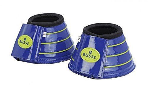 Busse Hufglocken Cologne-Lack Gr. S blau/gelb