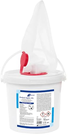 Meditrade Medizid Rapid XXL - 70 Tücher zur Schnelldesinfektion im Spendereimer