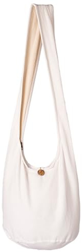 PANASIAM Schulterbeutel Damen & Herren - Große & leichte Schultertasche | Unisex Baumwolltasche, Umhängetasche, 2 Größen mit Reißverschluss & extra Innentasche, robust & pflegeleicht, Baumwolle