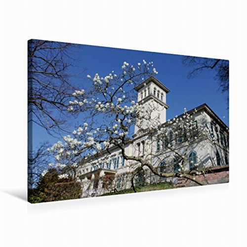 Premium Textil-Leinwand 75 x 50 cm Quer-Format Schloss Heiligenberg (Seeheim-Jugenheim) | Wandbild, HD-Bild auf Keilrahmen, Fertigbild auf hochwertigem Vlies, Leinwanddruck von Gert Kropp