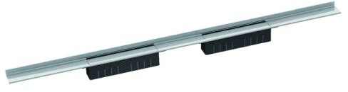 DALLMER Duschrinne CeraWall Select Duo, Edelstahl poliert, 1300 mm