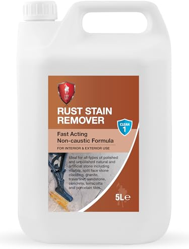 LTP Rust Stain Remover - Fast Acting Non-caustic Formula. Specially formulated to eliminate surface rust stains from various outdoor surfaces (5L)