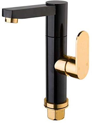 YHSGY Raum Aluminium Badarmaturen Einhandwaschbecken Waschbecken Deck Montiert Wasserhahn Heiß- Und Kaltwasser-Mischbatterie