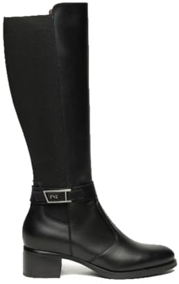 Nero Giardini I514643D stivale in pelle nero tacco 3,5 cm