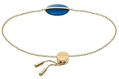 Skagen Damen Edelstahl und Halbedelstein oder Messing mit Schieberverschluss Armband