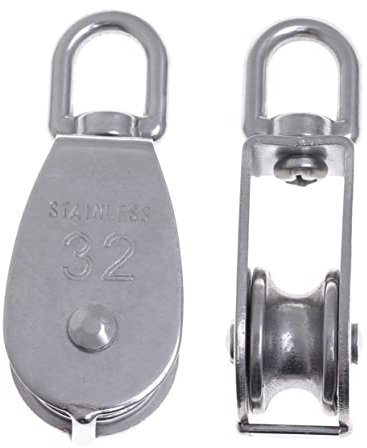 BESPORTBLE Roller Stainless Steel Wire Rope Single-sheaved Pulley for Fence Roller and Thick Wire Applications