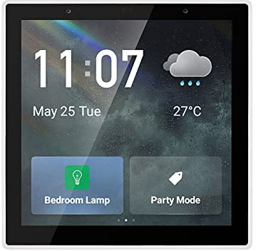 Irfora Smart Home Control Panel Multifunktionaler WiFi Smart Scene Wandschalter ZigBee BT-Funktion APP-Fernbedienung mit 4-Zoll-LCD-Touchscreen-Uhr Datum Temperatur Wetteranzeige