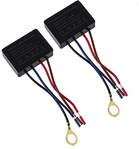 DOITOOL 2PCS 3-Way Touch Sensor Dimmer Switch Desk Lamp Sensor Module Control Module 3-Segment Dimmer
