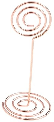 MAGICLULU 12piezas Soporte De Tarjetas Rosa Dorado Clips Para Números De Mesa Menús y Decoración De Eventos Para Bodas Fiestas y Uso Oficina