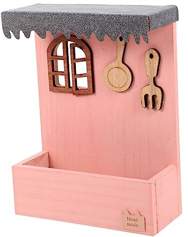 POPETPOP Wall-Mount Blumentopf Aus Holz Dekorativer Hängender Pflanztopf Für Für Balkon Und Garten Langlebig Und Modern