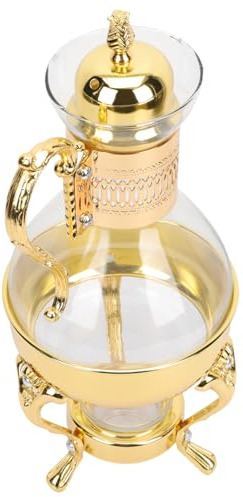 Housoutil Adorabile Teiera in Con Manico Riscaldante Bollitore in Stile Vintage Per Il Tè Ideale Per Casa E Hotel