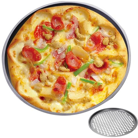 non-stick belagd pizzaplåt, pizzaplåt för ugnen – hälsosam pizzabakform