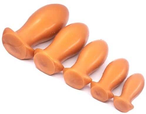 DstoLusre Plug anal souple en silicone, extenseur d'anus XXL, boules anales, gode vaginal, jouets sexuels érotiques for femmes et hommes(S)
