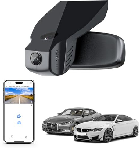 Mangoal 4K Dash Cam for BMW 4-Series Gen1 G32 G33 G36 2014 2015 2016 2017 2018 2019 2020 M4 F82 F83(Model B), OEM Style, 2160P UHD Video, WiFi & APP, 64GB Card