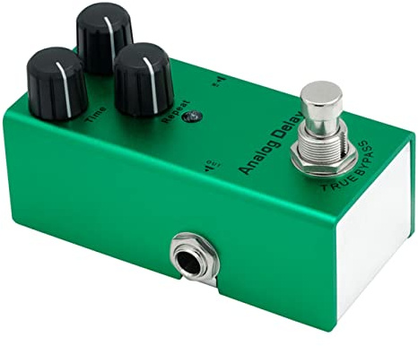 Milisten Analoger Gitarren-delay-effekt mit True-bypass-schaltung Robustes Metallgehäuse Komfortable Bedienung und Praktisches Design für Musiker
