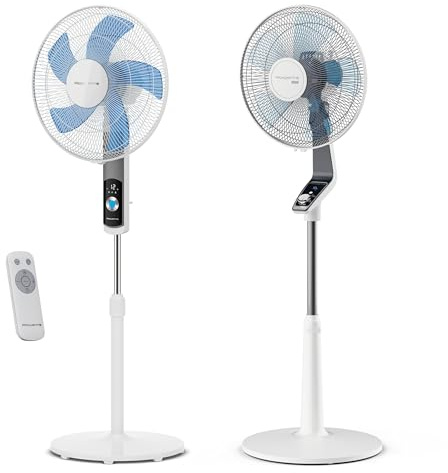 Rowenta Turbo Silence, Ventilateur sur pied, Silencieux, Puissant, Design durable, Écoénergétique, Timer - 12h VU5650F0 et VU5640F2