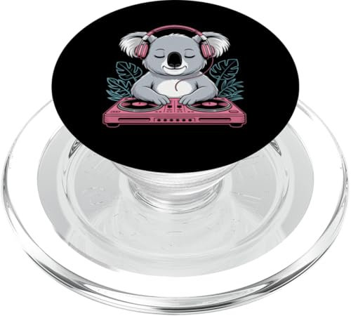 Koala Dj Con Cuffie E Giradischi PopSockets PopGrip per MagSafe