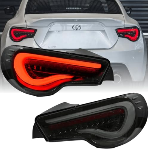 Tuning-Tec Voll LED Rückleuchten Set Schwarz-Smoke für GT86 2012–2021 mit LED Lightbar & Dynamischen Blinkern