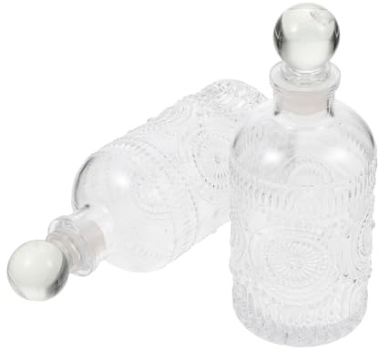 ERINGOGO 2 Piezas Botellas de Vidrio Difusoras Retro Unidades para Aromaterapia Decoración de Escritorio y Purificación de Aire