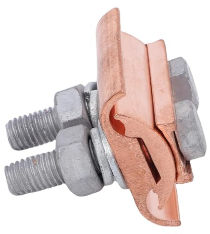 GEERYZHE Bloque de Terminales Eléctricos de Ranura Paralela de Alta Resistencia para Cableado Eléctrico, Conector de Unión de Abrazadera de Cobre con Rosca M10 Compatible con Cables de 16-120 Mm2