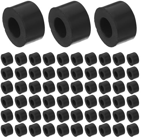 OHPHCALL 100 Pezzi Rondelle Antivibranti in Gomma Nera 12x6x7 Mm Isolatori Smorzamento Vibrazioni per Apparecchiature Industriali e Fissaggi Meccanici
