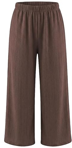 Van Der Rich ® - Pantalon été Large Droit Tissu Texturé Coupe Intemporelle Taille Elastique - Femme