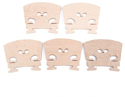 Puente para Violín de Madera de Arce, Accesorio para Instrumento, Juego de 5 Piezas para Violín 4/4 - Material Resistente, Mejora la Calidad del Sonido, Para Violinistas