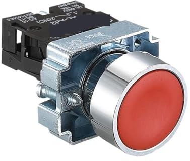 1 interruptor de botón con reinicio automático, cabezal pequeño tipo hongo, parada de emergencia, 22 mm, botón de arranque, avance lento, encendido XB2-BG21 XB2-BA31 XB2-BS54(XB2-BG21)