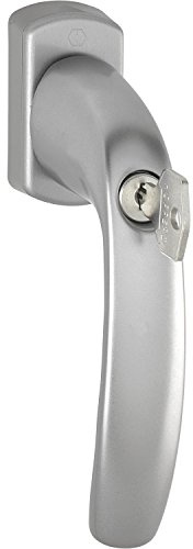 HOPPE 3426453 Fenstergriff New York-Sperrzylinder, 90°, VK 7 x 40 mm, Edelstahl Effekt