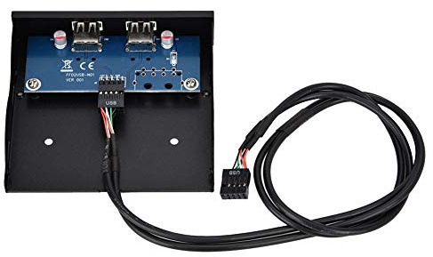 2-Port USB 2.0 Super-Schnelle 3,5 Zoll Metall-Frontplatte für Desktop Computer