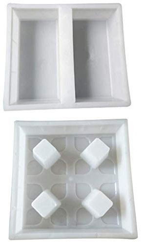 Tubayia - 2 stampi per pavimentazione in cemento, per giardini e terrazze