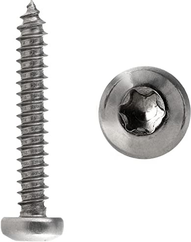 Spanplattenschrauben mit Rundkopf 4,5x40 verstärkter Kopf TORX aus Edelstahl (50 Stück) FASTON®
