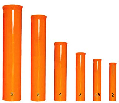 h2i Abschussrohr Mörser | Kaliber 2,5 | Robust & wiederverwendbar aus glasfaserverstärkten Kunststoff - GFK | Ideal für Pyrotechnik & Feuerwerke | Profiqualität