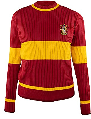 Cinereplicas Harry Potter - Suéter de Quidditch Gryffindor - M - para Personalizar - Licencia Oficial