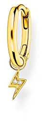 Thomas Sabo Einzel Creole mit Blitz Anhänger 925 Sterling Silber CR705