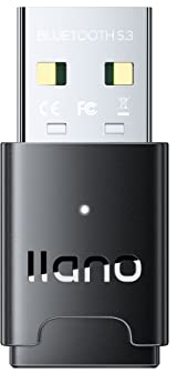 Adaptador Bluetooth PC Bluetooth Dongle USB 5.3 EDR Bluetooth Stick para computadora portátil Impresora Auricular Ratón Teclado Altavoz Adaptador Bluetooth para PC Windows 11/10/8.1 Plug & Play