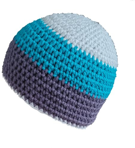 Häkelmütze Bunte warme Mütze Handarbeit Herrenmütze Unisex Strickmütze Wintermütze Beanie Ski Alpin gehäkelte