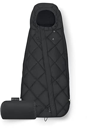 CYBEX Gold åkpåse Snøgga Mini 2, för babyskydd, Lämplig från födseln till ca 24 månaders ålder, TOG 4, Moon Black (svart)