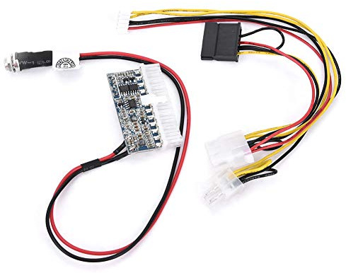 DC-ATX-Netzteilmodul, 24Pin 12V 160W ATX Breadboard Netzteilmodul Computer Netzteilmodul, In-Line DC-ATX Netzteilmodul für Mini ITX und 1U Gehäuse, PC Netzteil ATX Verbindungskabel für PC,HTPC, POS