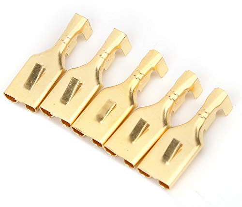 Anschlussklemme, 100 Stück Schnellspleiß-Kabelklemmen, Messing-Schnellanschlüsse, 7,8 Mm Schnellspleiß-Flachsteckeranschlüsse, Steckverbinder mit Isolierung, Spaten