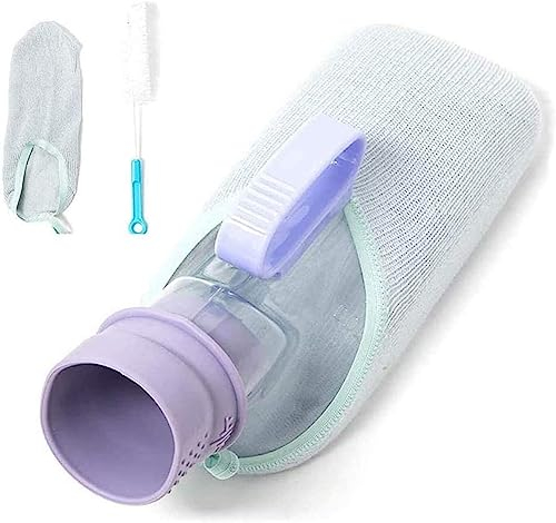 OWLKAY Tragbare Toilette, 1000 ml Urinale for Männer, Urinbehälter, auslaufsicher, Urinkammer, tragbare Urinflaschen for Männer, leicht zu reinigen