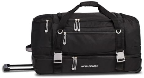 Worldpack Trolley Rollenreisetasche,: Praktische Reisetasche mit Rollen für Urlaub und Sport, 78 cm, 96 Liter, Farbe: Schwarz