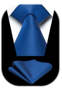 Enlision Krawatten Herren Einfarbig Krawatten und Einstecktuch Set Klassisch Hochzeit Business Krawatten für Herren Formelle Krawatte