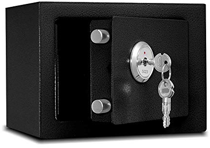 Safe Box, feuerfest, wasserdicht, Tresor, einfache Pfandbox mit Schloss, mechanische Sicherheitsbox, hohe Sicherheit, Stahlschloss, Safes Home Office, Geld, Bargeld, Aufbewahrungsbox, Safe Schrank für