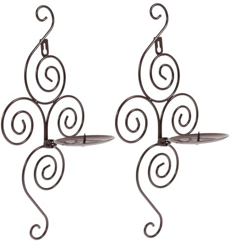 GARVALON Wand Deko Wohnzimmer Kerzenhalter Satz Aus Metall Moderne Kerzenhalter Kreativer Kerzenständer Wandständer Für Heimdekoration