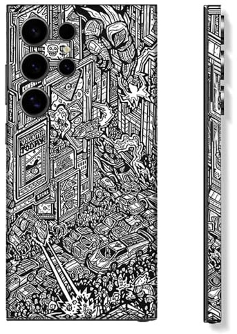 Skin Wrap Phone Sticker Compatible with Galaxy S24 Ultra (Multi)