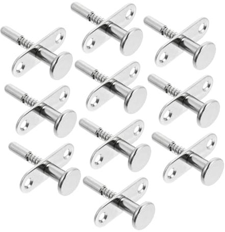 PLAFOPE 10pcs Federbolzenverriegelung Babybett Möbelbefestigungsbeschläge Robustes Eisenbolzenschloss Einfach Zu Installierende Einstellstangenschraube Für